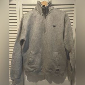 Audi quarter zip up sweatshirt